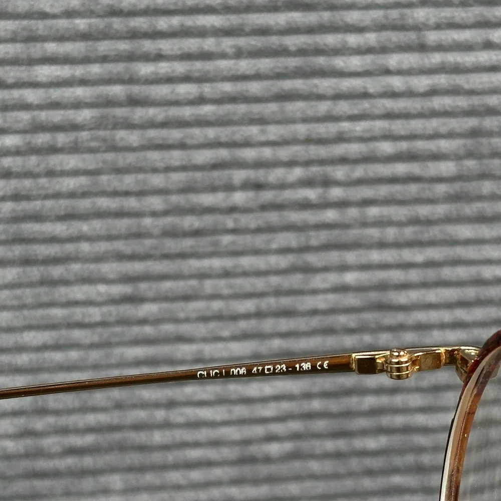 Lafont Issy & La Clic 006 Round Tortoise Gold Eyeglasses Frame Y2k